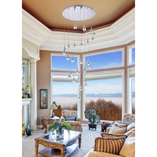 Elegant Lighting Amherst 25 Light 42" Wide LED Chandelier