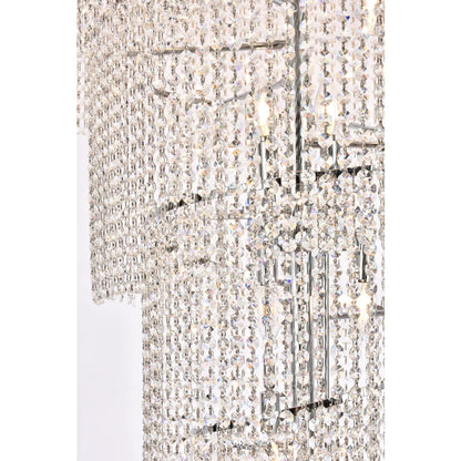 Elegant Lighting Spiral 32 Light 36" Wide Crystal Chandelier with Clear Royal Cut Crystals