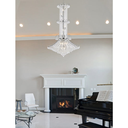 Elegant Lighting Toureg 20 Light 44" Wide Crystal Chandelier with Clear Royal Cut Crystals