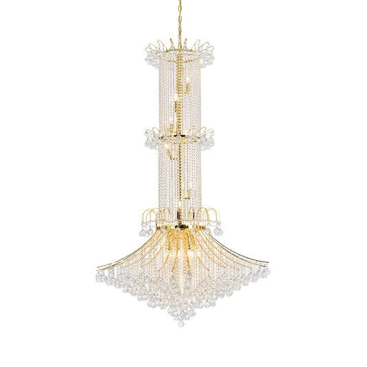 Elegant Lighting Toureg 20 Light 44" Wide Crystal Chandelier with Clear Royal Cut Crystals