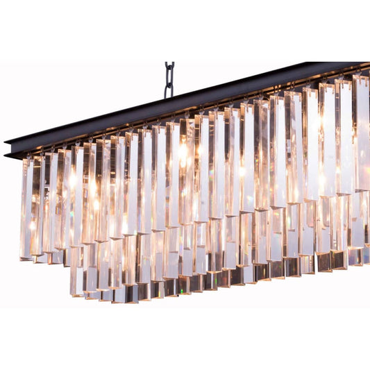 Elegant Lighting Sydney 12 Light 50" Wide Crystal Waterfall Chandelier