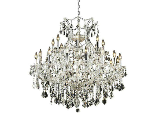 Elegant Lighting Maria Theresa 24-Light Chrome Clear Royal Cut Crystal Chandelier