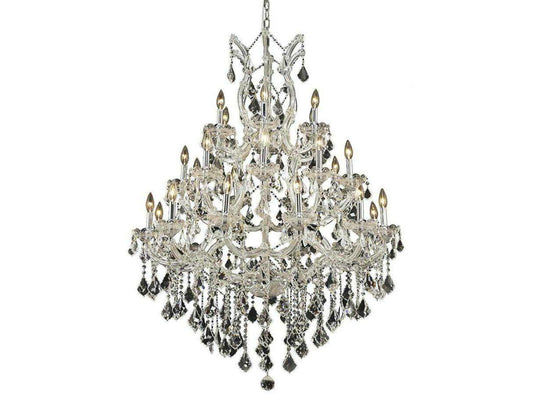 Elegant Lighting Maria Theresa 28-Light Candelabra Tiered Chandelier