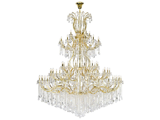 Elegant Lighting 84-Light Maria Theresa Tiered Chandelier with Clear Crystal Glass
