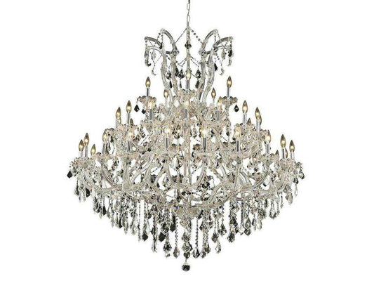 Elegant Lighting Maria Theresa 41-Light Chrome Clear Crystal Candelabra Chandelier