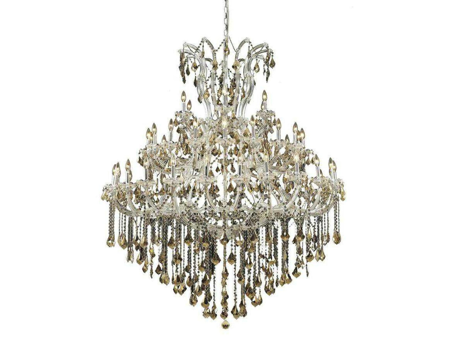 Elegant Lighting Maria Theresa 49-Light Crystal Candelabra Tiered Chandelier