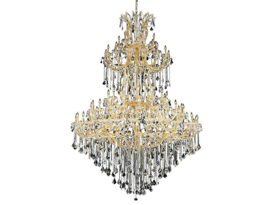 Elegant Lighting Maria Theresa 85-Light Gold Clear Royal Cut Crystal Chandelier