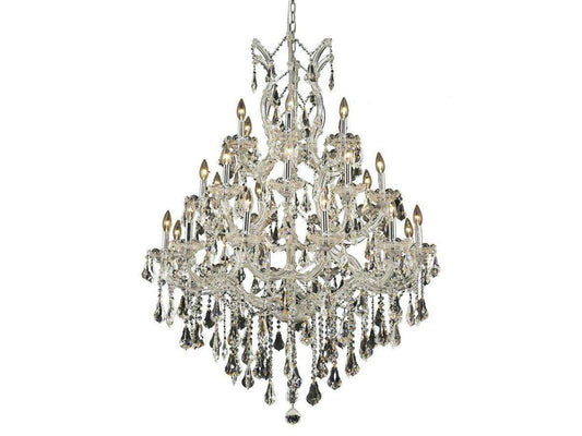 Elegant Lighting Maria Theresa 28-Light Chrome Clear Royal Cut Crystal Chandelier