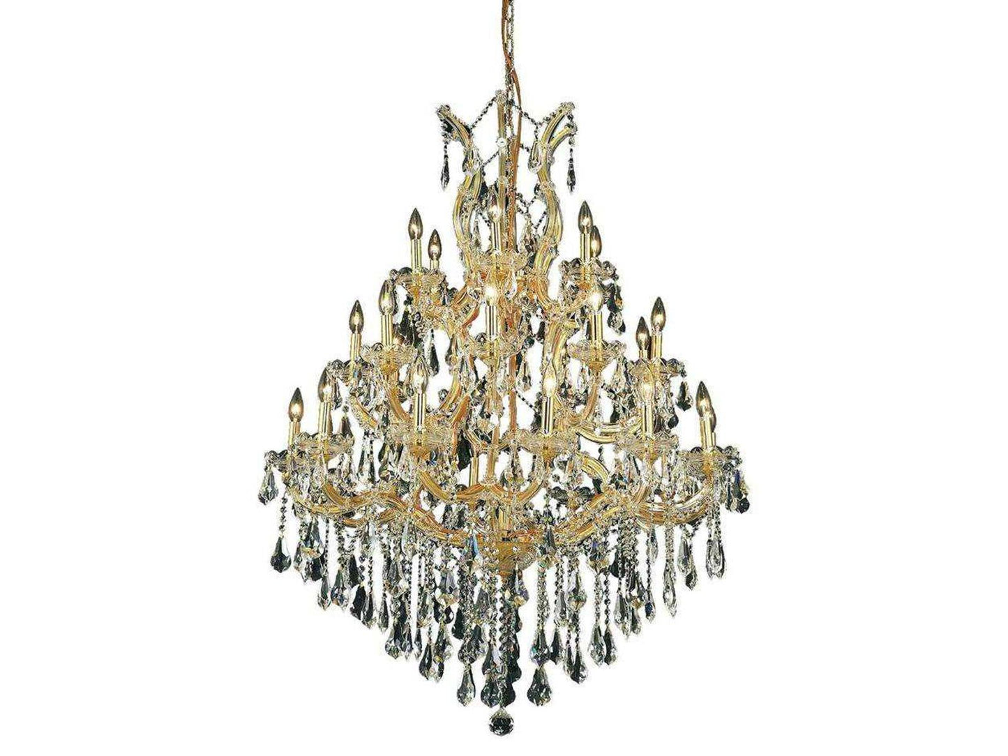 Elegant Lighting Maria Theresa 28-Light Candelabra Tiered Chandelier