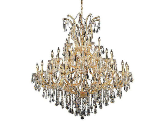 Elegant Lighting Maria Theresa 41-Light Gold Clear Crystal Chandelier