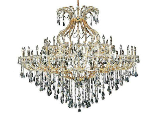 Elegant Lighting Maria Theresa 49-Light Gold Royal Cut Crystal Chandelier