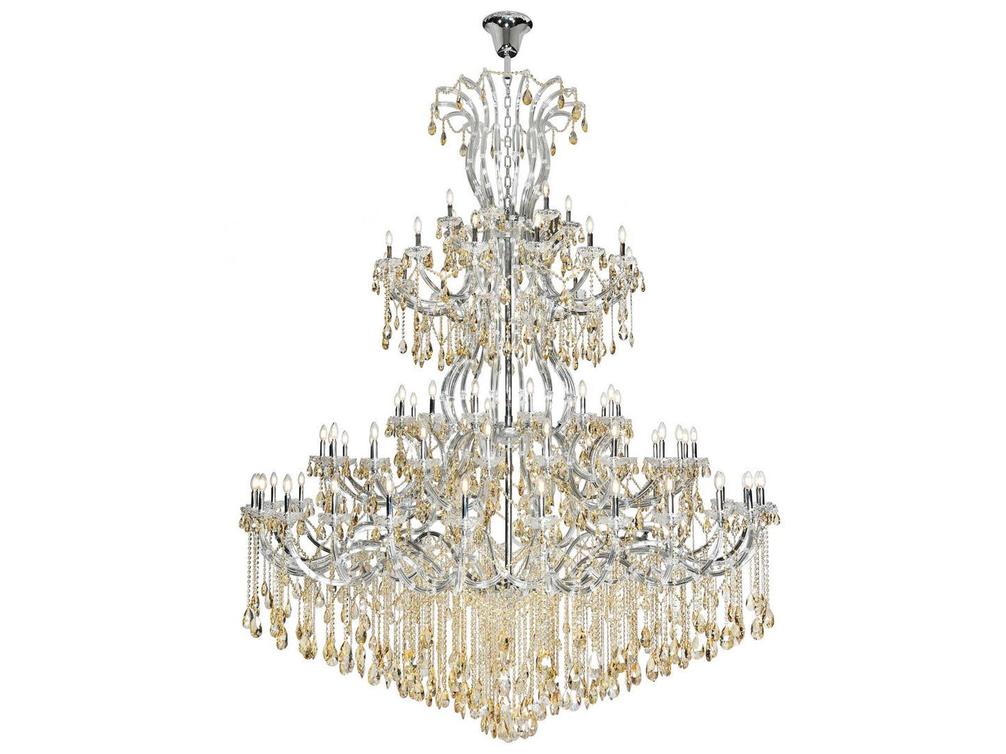Elegant Lighting Maria Theresa 84-Light Candelabra Tiered Chandelier