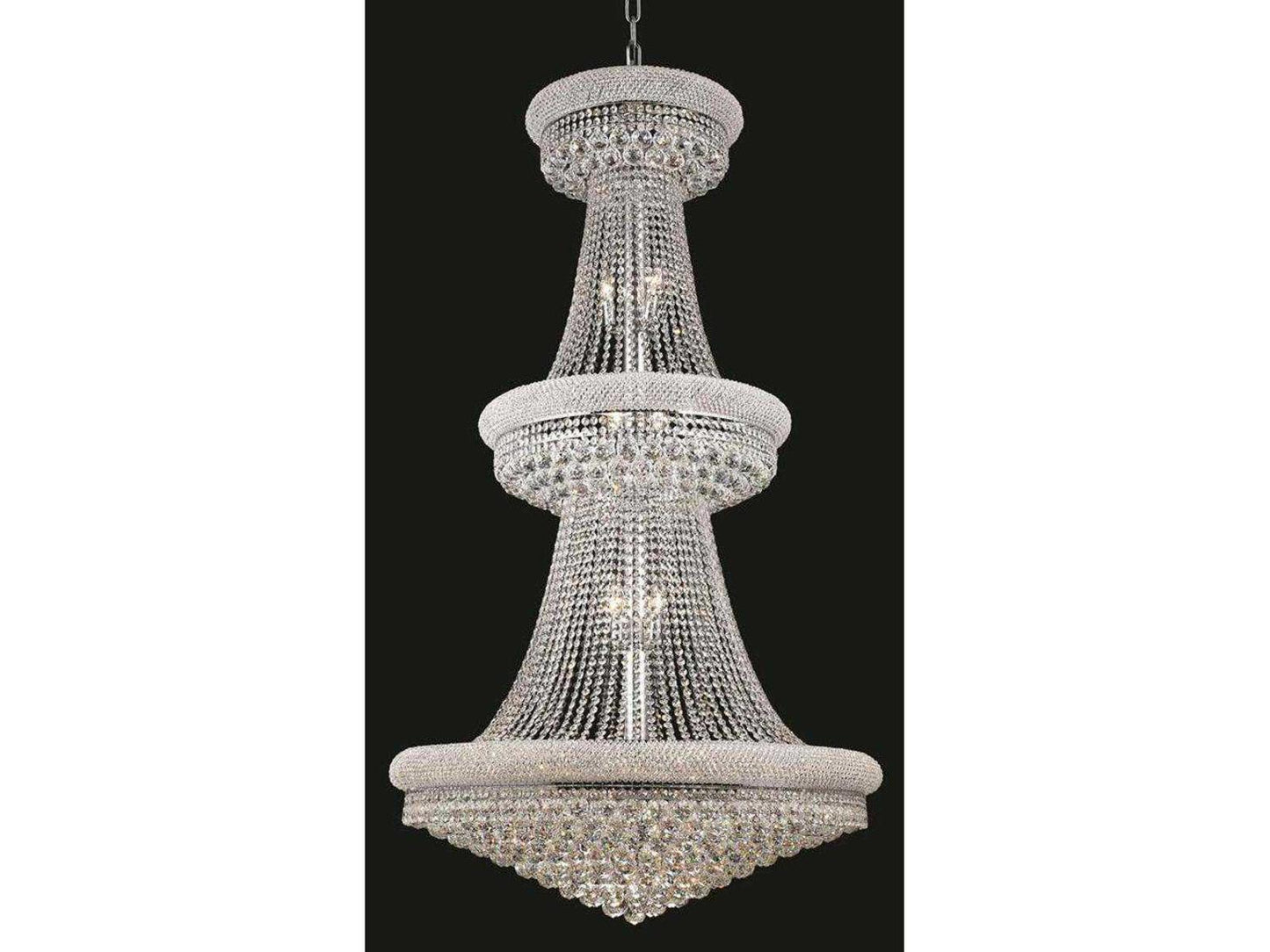 Elegant Lighting Primo 32-Light Empire Round Tiered Chandelier
