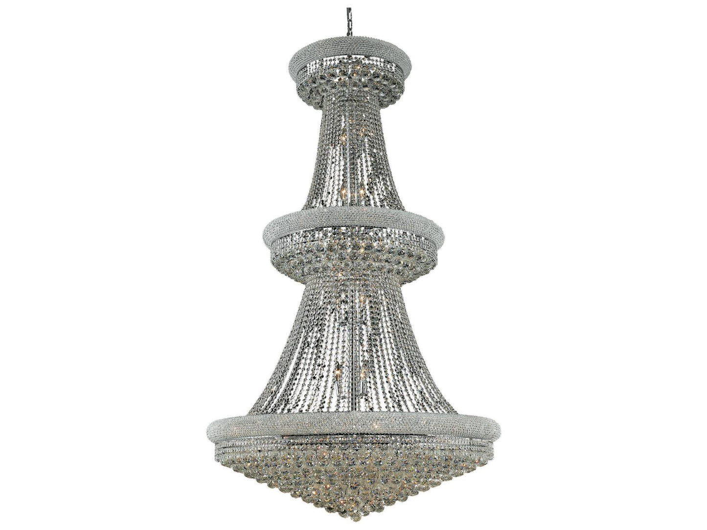 Elegant Lighting 38-Light Primo Empire Tiered Chandelier