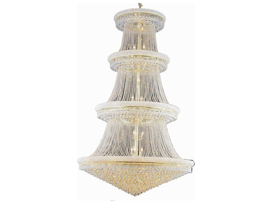 Elegant Lighting Primo 56-Light Gold Clear Crystal Empire Tiered Chandelier