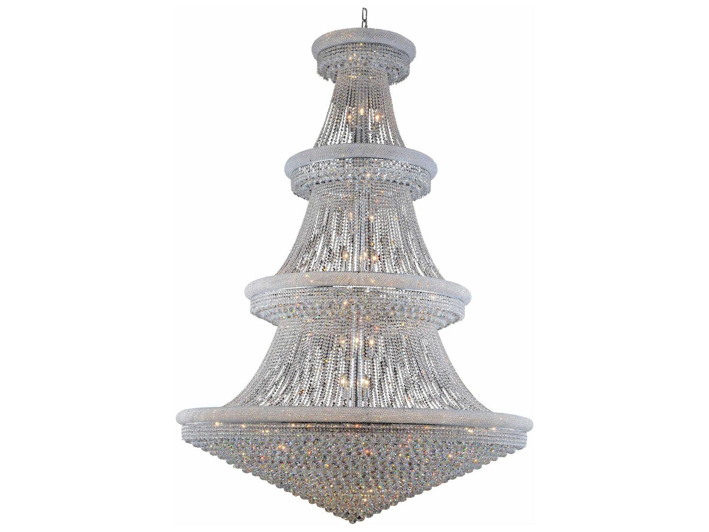 Elegant Lighting 66-Light Primo Empire Tiered Chandelier