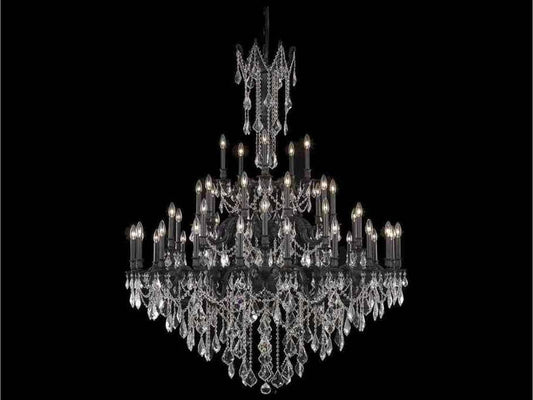 Elegant Lighting 45-Light Rosalia Candelabra Tiered Chandelier