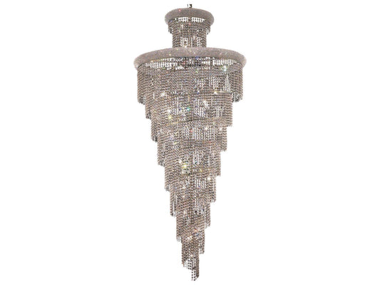 Elegant Lighting Spiral 32-Light Tiered Crystal Chandelier
