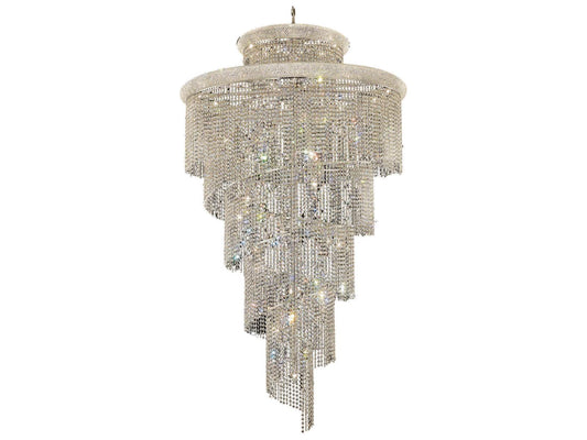 Elegant Lighting 41-Light Spiral Tiered Chandelier