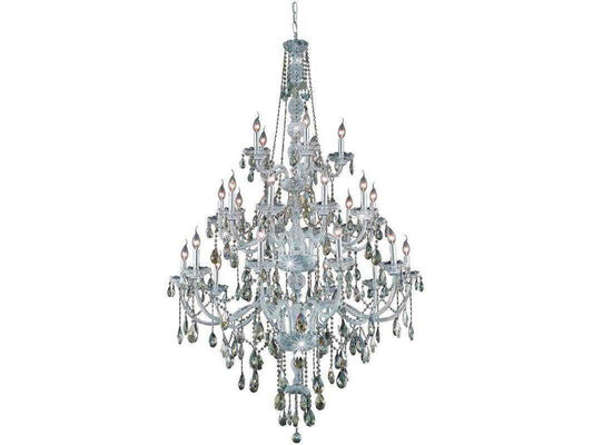 Elegant Lighting Verona 25-Light Crystal Glass Candelabra Tiered Chandelier