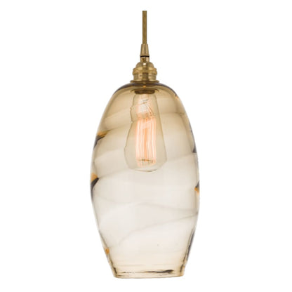 Hammerton Studio Ellisse 38" Wide Artisan Crafted 5 Light Optic Glass Linear Pendant