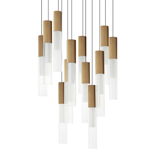 ET2 Reeds 12 Light 23" Wide LED Suspension Multi Light Pendant