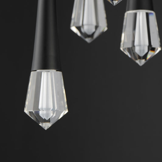 ET2 Pierce 25" Wide LED Crystal Multi Light Pendant