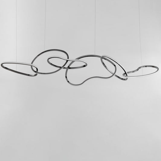 ET2 Unity 69" Wide LED Abstract Linear Chandelier