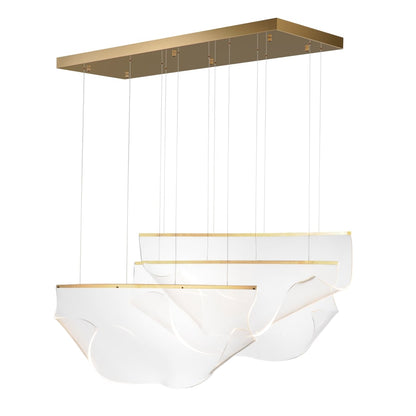 ET2 Rinkle 51" Wide LED Multi Light Linear Abstract Pendant