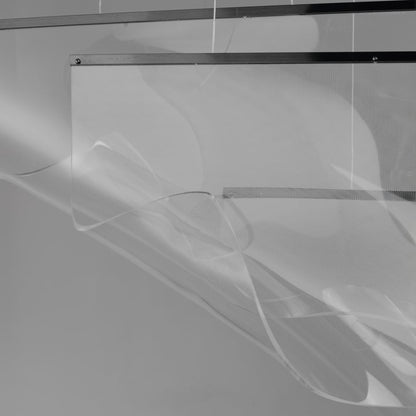 ET2 Rinkle 51" Wide LED Multi Light Linear Abstract Pendant