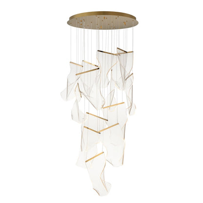 ET2 Rinkle 28" Wide LED Multi Light Abstract Pendant