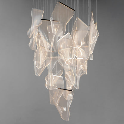 ET2 Rinkle 36" Wide LED Multi Light Abstract Pendant