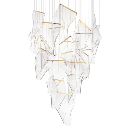 ET2 Rinkle 36" Wide LED Multi Light Abstract Pendant