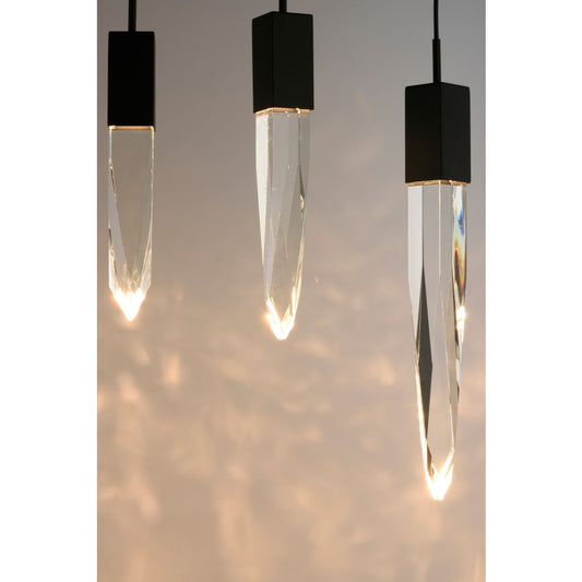 ET2 Quartz 9 Light 16" Wide LED Multi Light Pendant
