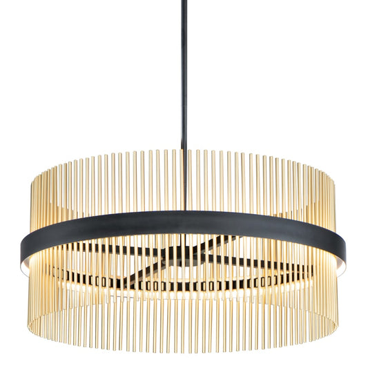 ET2 Chimes 34" Wide LED Drum Chandelier
