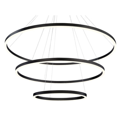 Eurofase Lighting Spunto Three-Tier 61" Wide 3000K LED Ring Chandelier