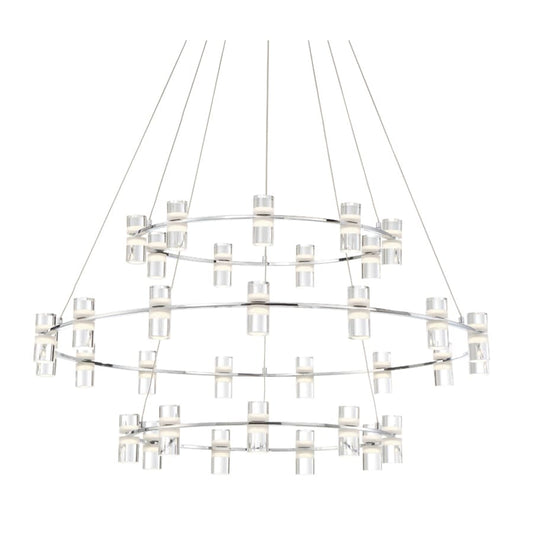 Eurofase Lighting Netto 41" Wide LED 3 Tier Ring Chandelier