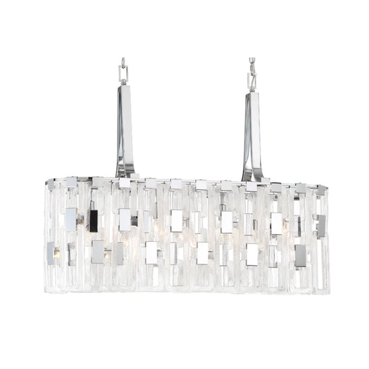 Eurofase Lighting Viviana 7 Light 37" Wide Linear Chandelier