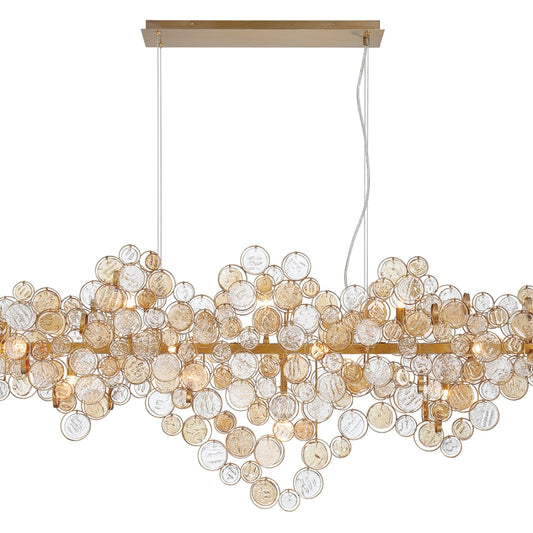 Eurofase Lighting Trento 15 Light 56" Wide Linear Chandelier
