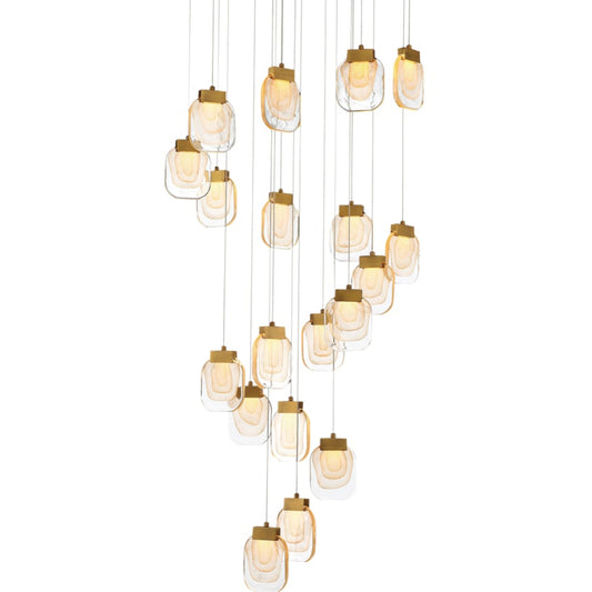 Eurofase Lighting Paget 19 Light 29" Wide LED Multi Light Pendant