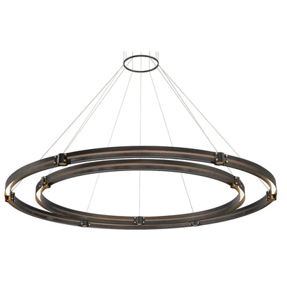 Eurofase Lighting Admiral 4 Light 62" Wide LED Ring Chandelier - 2 Rings