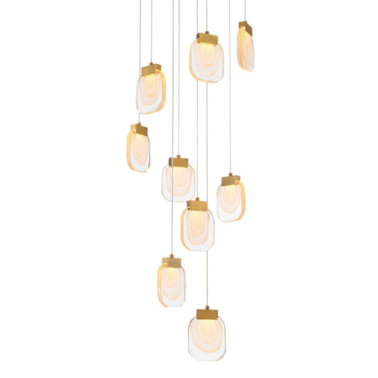 Eurofase Lighting Paget 9 Light 20" Wide LED Multi Light Pendant