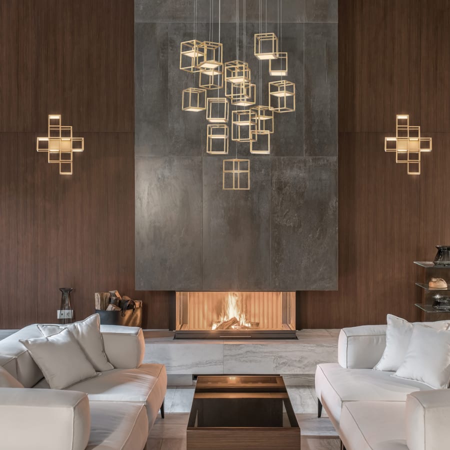 Eurofase Lighting Ferro 32" Wide LED Suspension Multi Light Pendant
