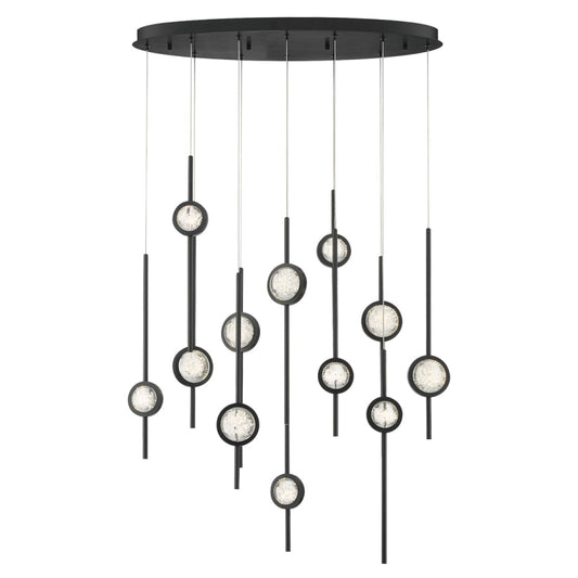 Eurofase Lighting Barletta 12 Light 38" Wide LED Abstract Linear Pendant