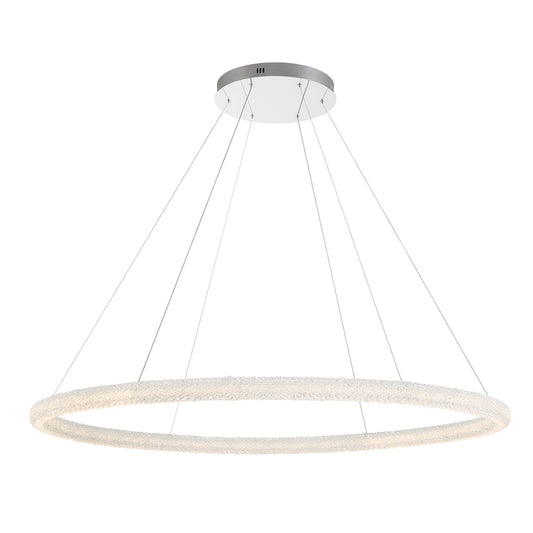 Eurofase Lighting Sassi 60" Wide LED Crystal Ring Chandelier