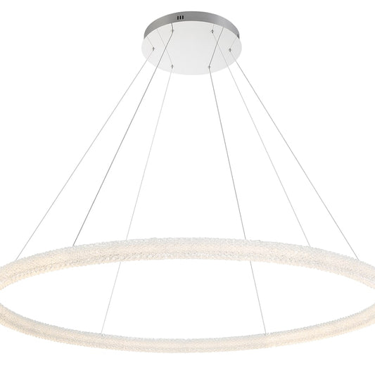 Eurofase Lighting Sassi 60" Wide LED Crystal Ring Chandelier