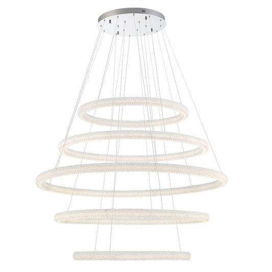 Eurofase Lighting Sassi 5 Light 60" Wide LED Ring Chandelier
