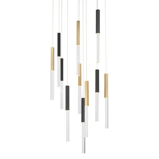 Eurofase Lighting Benicio 22" Wide 3000K LED Crystal Multi-Pendant Light