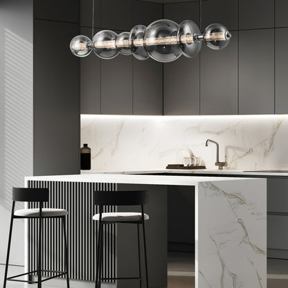 Eurofase Lighting Atomo 56" Wide 3000K LED Abstract Linear Chandelier