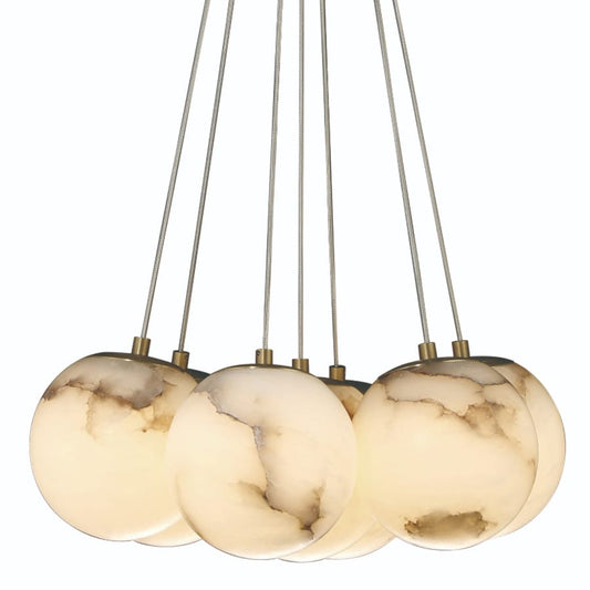 Eurofase Lighting Kepler 18" Wide 3000K LED Multi Pendant with Alabaster Shades
